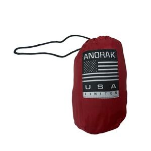 Vintage ANORAK USA Limited Red Packable Jacket